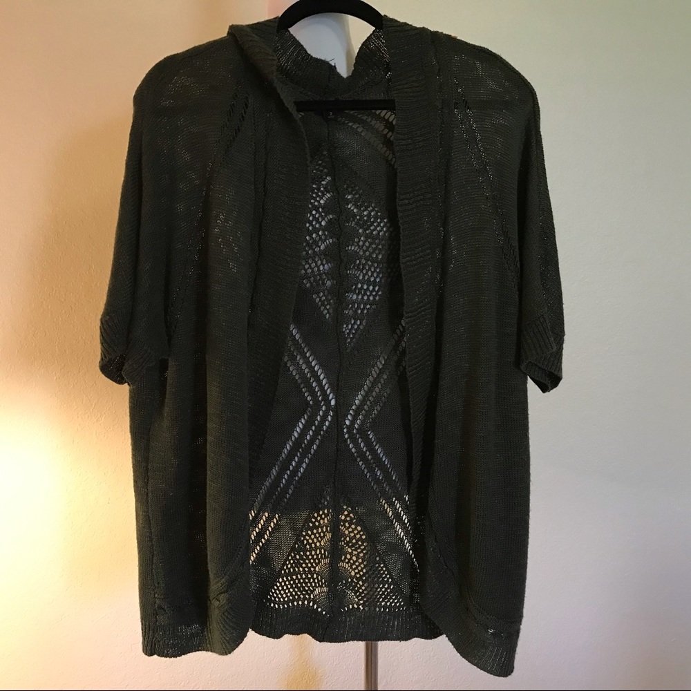 TORRID Deep Green Open Sweater Size 2X